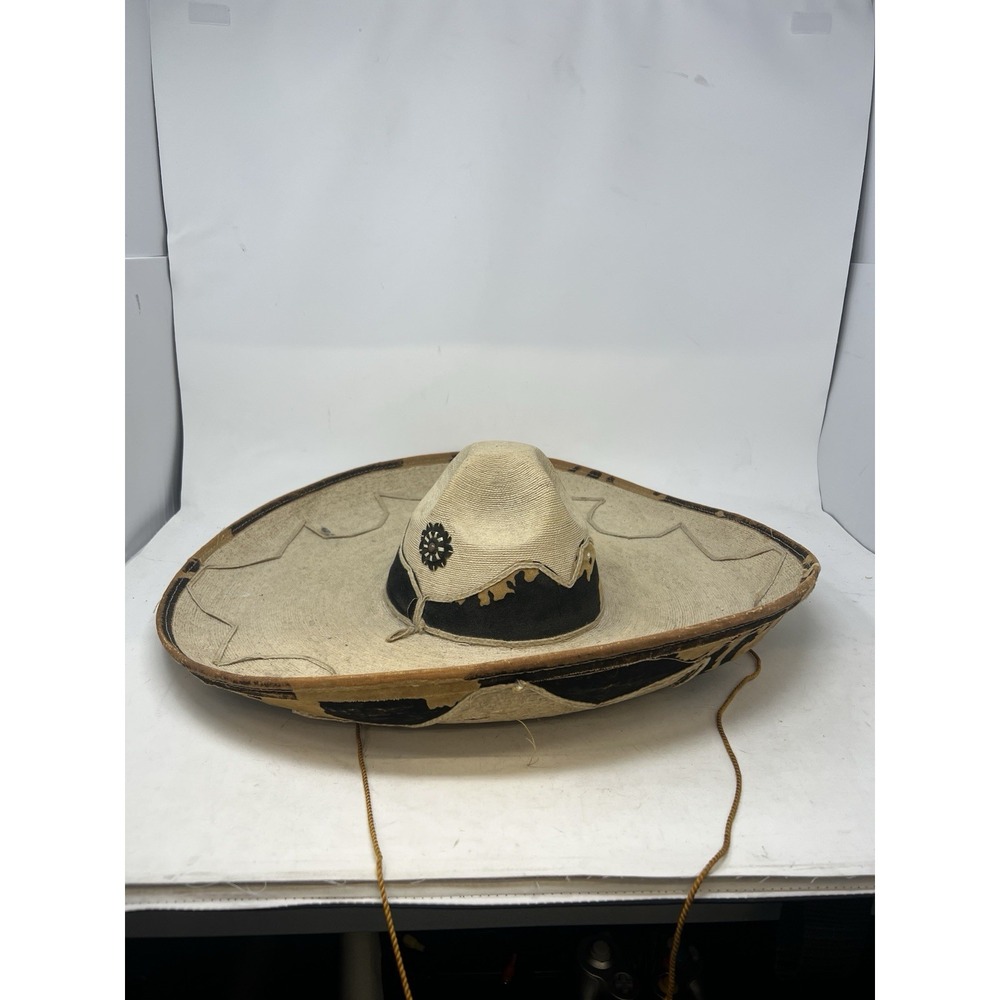Vintage Handmade La Perla de Occidente Authentic Sombrero Mexican Hat